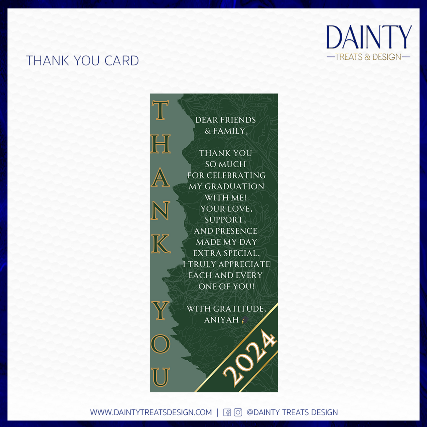 Thank You Card Design