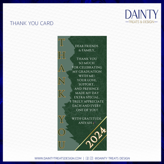 Thank You Card Design