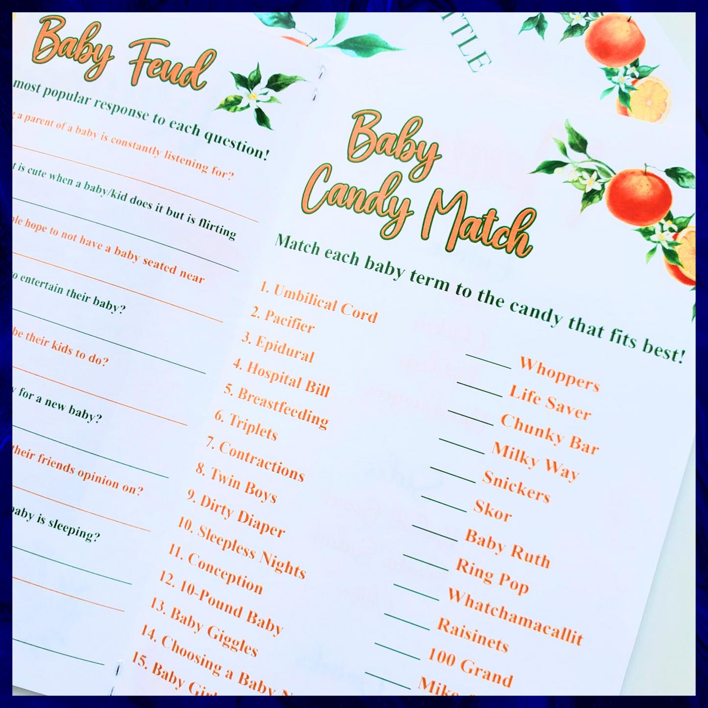 Activity/Baby Shower Books